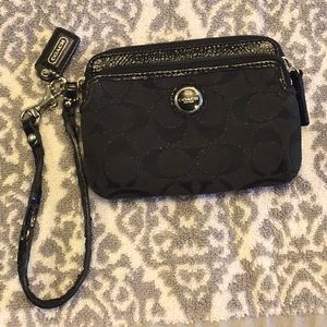Used Coach Wristlet Black